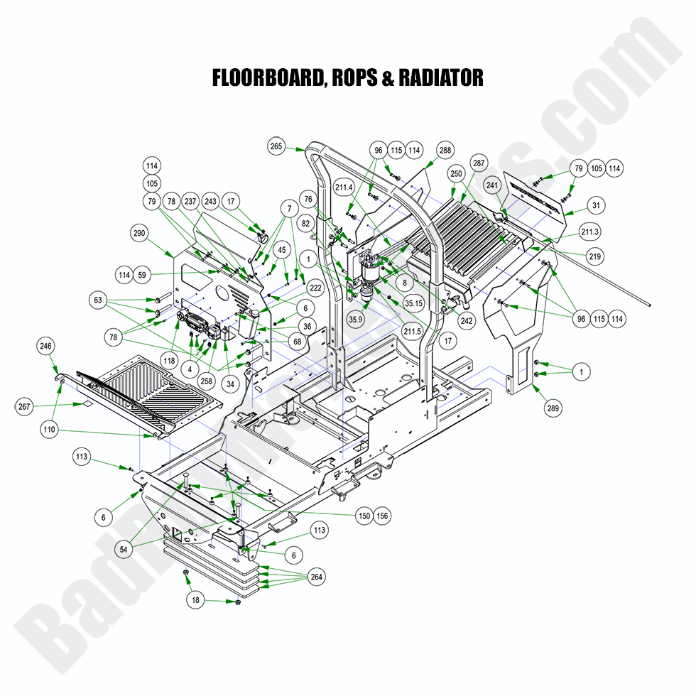 2022 Renegade - Diesel Floorboard, ROPS & Radiator